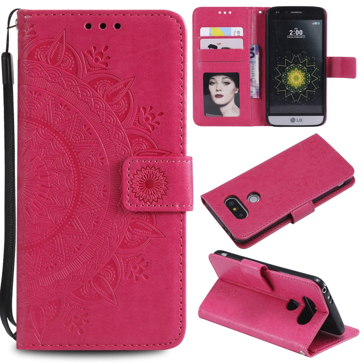 For LG G5 Totem Flower Embossed Horizontal Flip TPU + PU Leather Case with Holder & Card Slots & Wallet