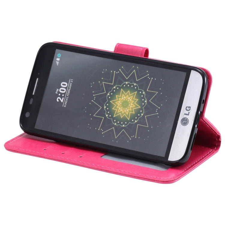 For LG G5 Totem Flower Embossed Horizontal Flip TPU + PU Leather Case with Holder & Card Slots & Wallet