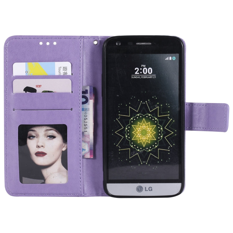 For LG G5 Totem Flower Embossed Horizontal Flip TPU + PU Leather Case with Holder & Card Slots & Wallet