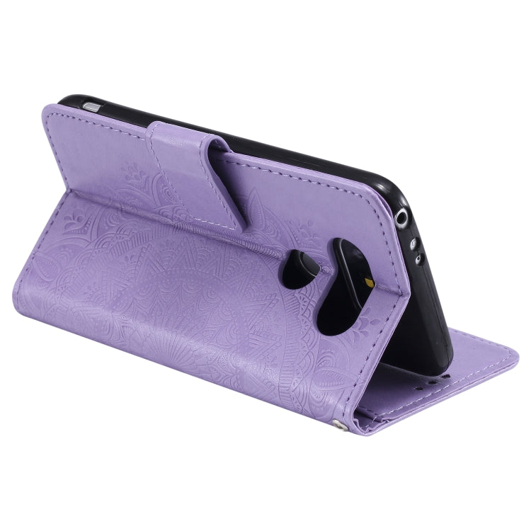 For LG G5 Totem Flower Embossed Horizontal Flip TPU + PU Leather Case with Holder & Card Slots & Wallet