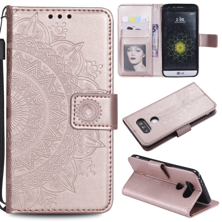 For LG G5 Totem Flower Embossed Horizontal Flip TPU + PU Leather Case with Holder & Card Slots & Wallet
