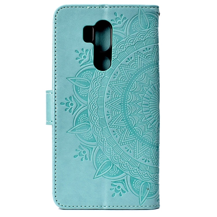 For LG G7 Totem Flower Embossed Horizontal Flip TPU + PU Leather Case with Holder & Card Slots & Wallet