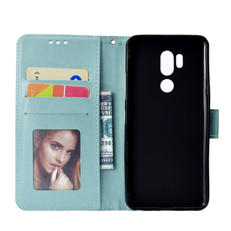 For LG G7 Totem Flower Embossed Horizontal Flip TPU + PU Leather Case with Holder & Card Slots & Wallet
