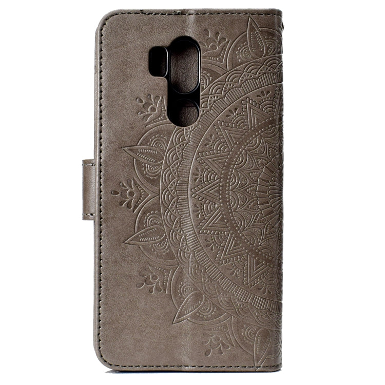 For LG G7 Totem Flower Embossed Horizontal Flip TPU + PU Leather Case with Holder & Card Slots & Wallet