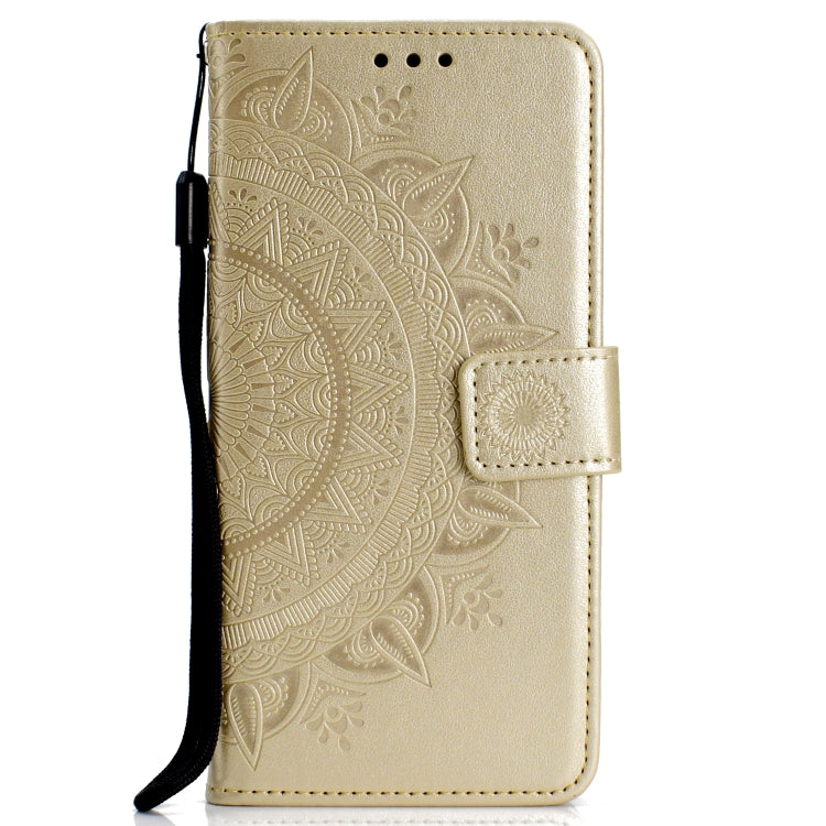 For LG G7 Totem Flower Embossed Horizontal Flip TPU + PU Leather Case with Holder & Card Slots & Wallet