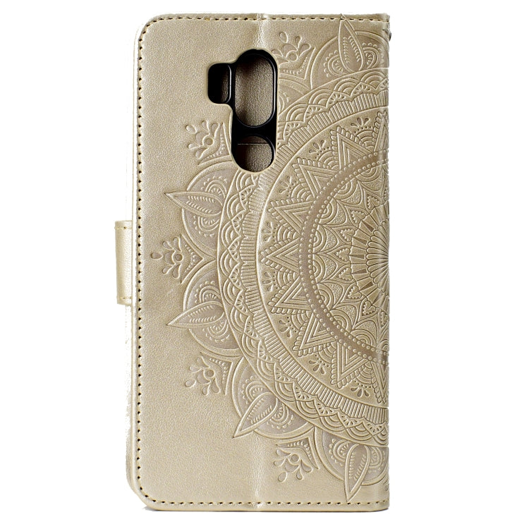 For LG G7 Totem Flower Embossed Horizontal Flip TPU + PU Leather Case with Holder & Card Slots & Wallet