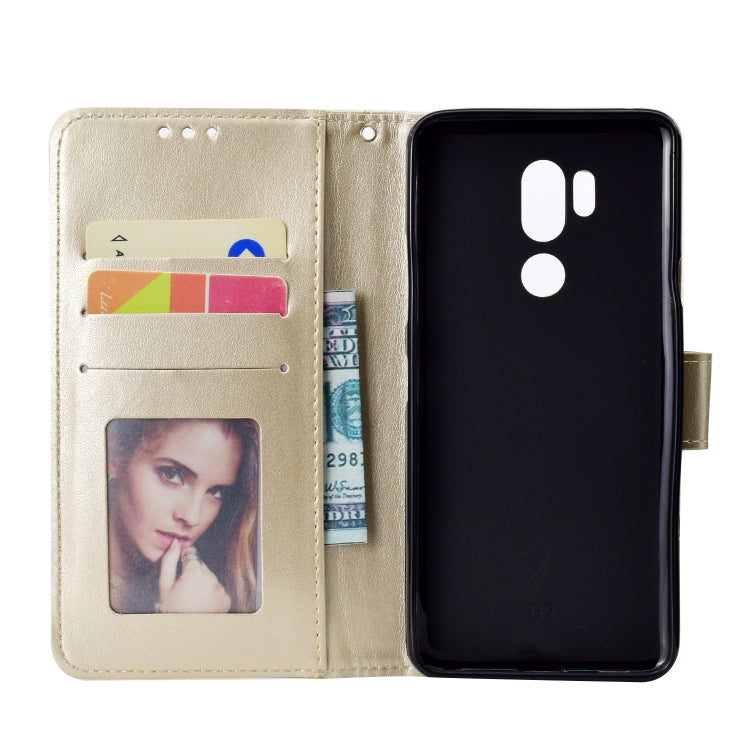 For LG G7 Totem Flower Embossed Horizontal Flip TPU + PU Leather Case with Holder & Card Slots & Wallet