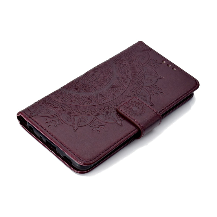 For LG G7 Totem Flower Embossed Horizontal Flip TPU + PU Leather Case with Holder & Card Slots & Wallet