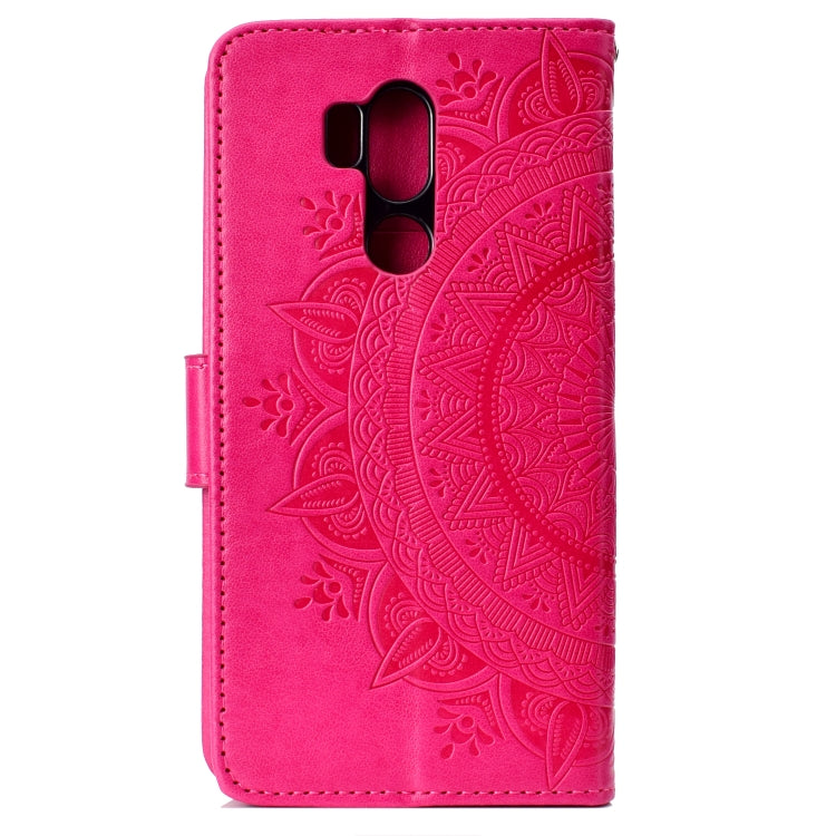 For LG G7 Totem Flower Embossed Horizontal Flip TPU + PU Leather Case with Holder & Card Slots & Wallet