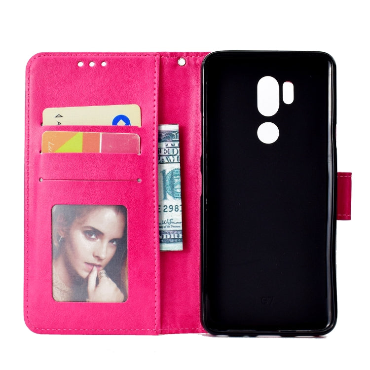 For LG G7 Totem Flower Embossed Horizontal Flip TPU + PU Leather Case with Holder & Card Slots & Wallet