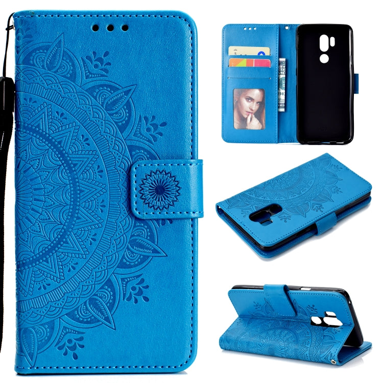 For LG G7 Totem Flower Embossed Horizontal Flip TPU + PU Leather Case with Holder & Card Slots & Wallet