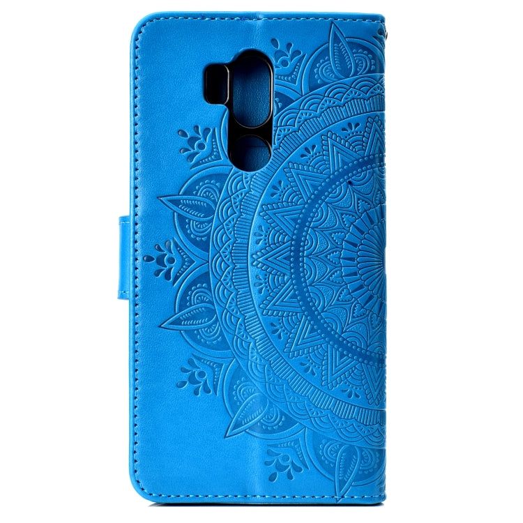 For LG G7 Totem Flower Embossed Horizontal Flip TPU + PU Leather Case with Holder & Card Slots & Wallet