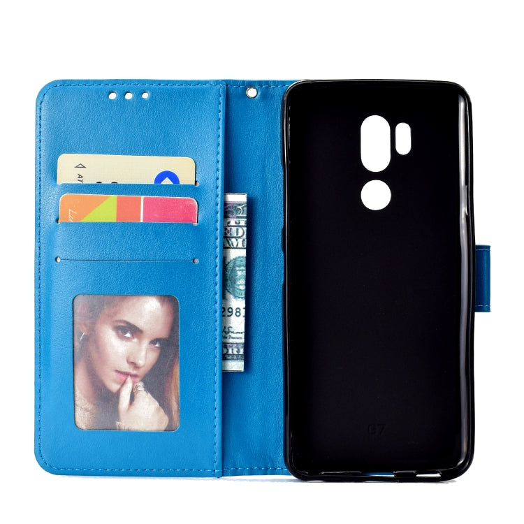 For LG G7 Totem Flower Embossed Horizontal Flip TPU + PU Leather Case with Holder & Card Slots & Wallet