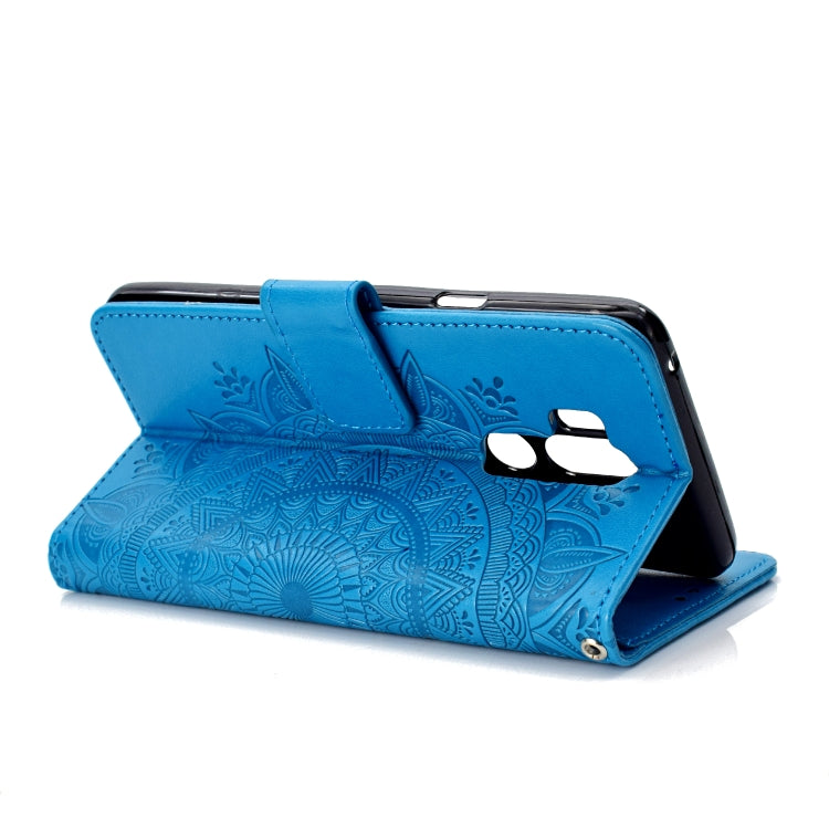 For LG G7 Totem Flower Embossed Horizontal Flip TPU + PU Leather Case with Holder & Card Slots & Wallet