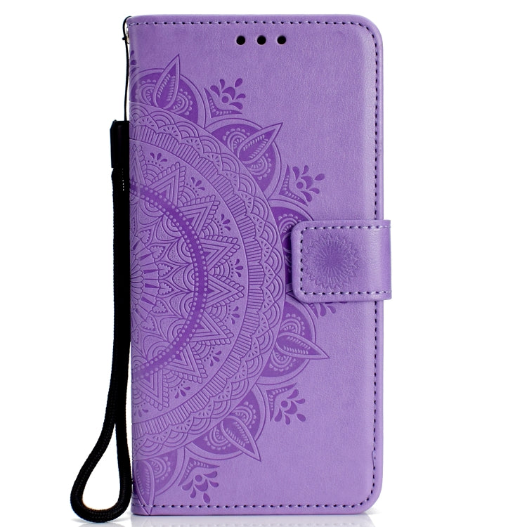For LG G7 Totem Flower Embossed Horizontal Flip TPU + PU Leather Case with Holder & Card Slots & Wallet