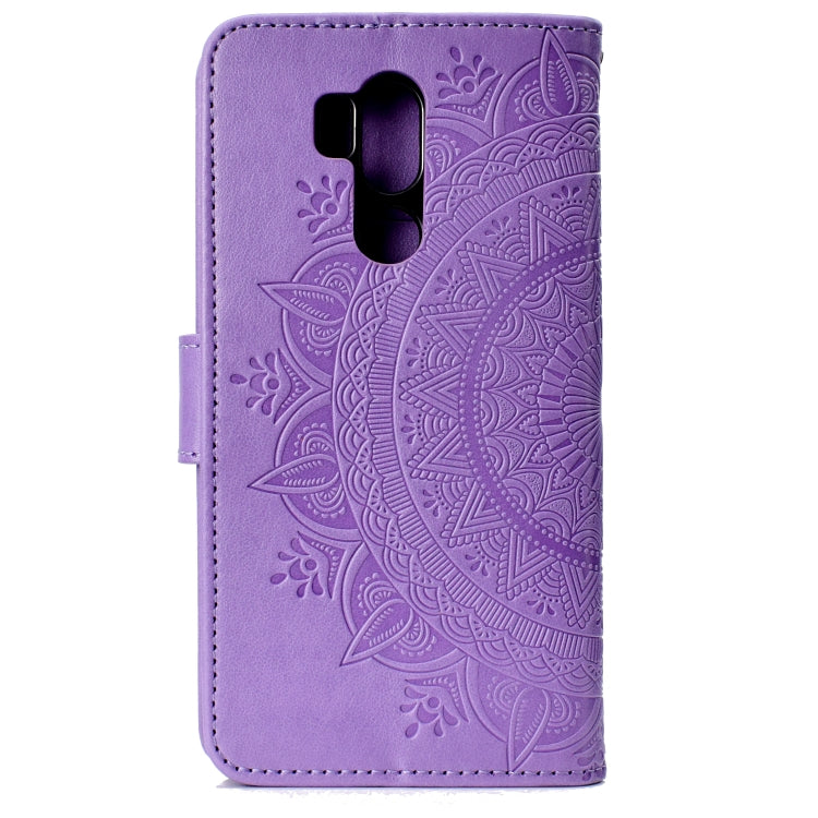 For LG G7 Totem Flower Embossed Horizontal Flip TPU + PU Leather Case with Holder & Card Slots & Wallet