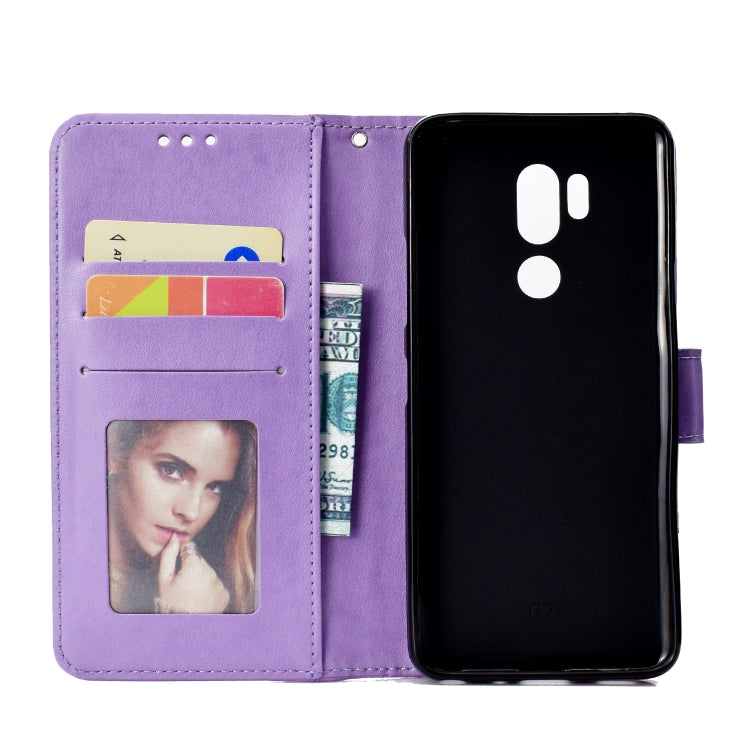For LG G7 Totem Flower Embossed Horizontal Flip TPU + PU Leather Case with Holder & Card Slots & Wallet