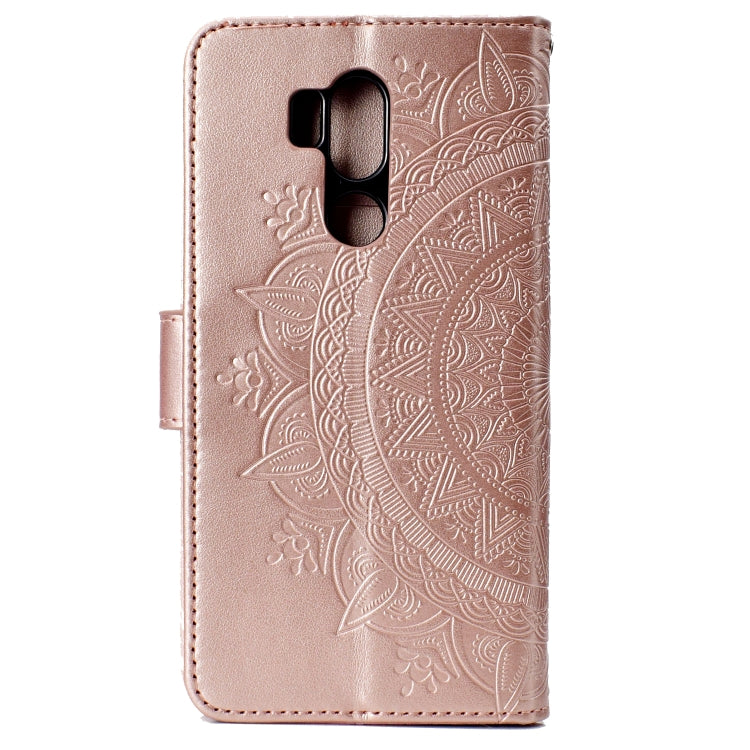 For LG G7 Totem Flower Embossed Horizontal Flip TPU + PU Leather Case with Holder & Card Slots & Wallet