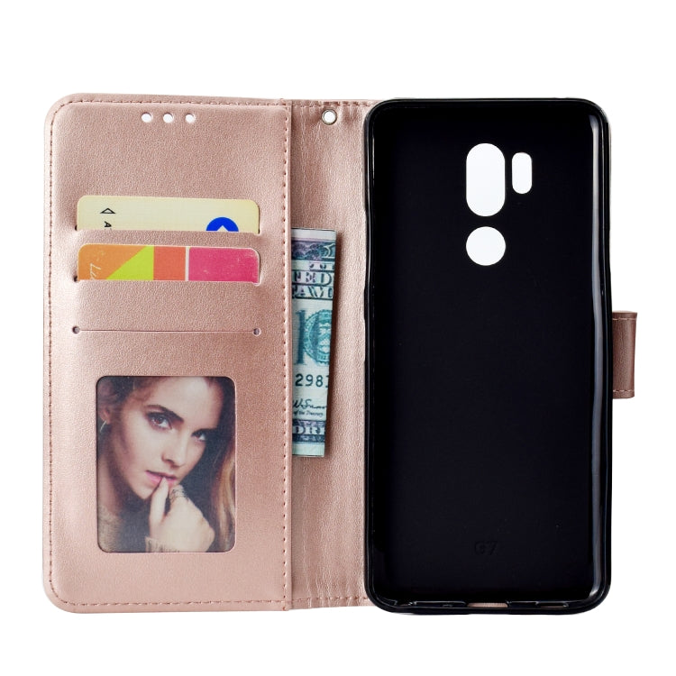 For LG G7 Totem Flower Embossed Horizontal Flip TPU + PU Leather Case with Holder & Card Slots & Wallet