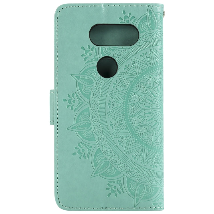 For LG G8s ThinQ Totem Flower Embossed Horizontal Flip TPU + PU Leather Case with Holder & Card Slots & Wallet