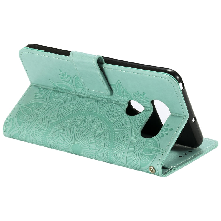 For LG G8s ThinQ Totem Flower Embossed Horizontal Flip TPU + PU Leather Case with Holder & Card Slots & Wallet