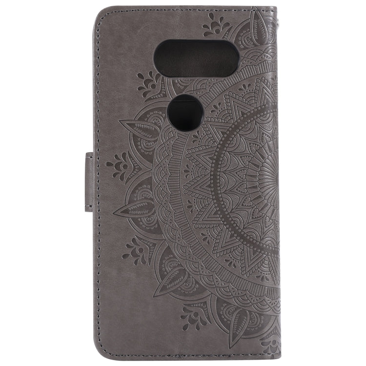 For LG G8s ThinQ Totem Flower Embossed Horizontal Flip TPU + PU Leather Case with Holder & Card Slots & Wallet