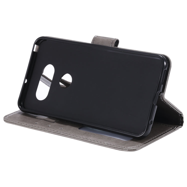 For LG G8s ThinQ Totem Flower Embossed Horizontal Flip TPU + PU Leather Case with Holder & Card Slots & Wallet