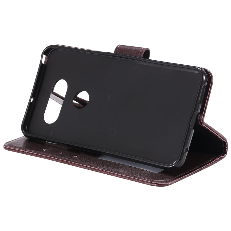 For LG G8s ThinQ Totem Flower Embossed Horizontal Flip TPU + PU Leather Case with Holder & Card Slots & Wallet