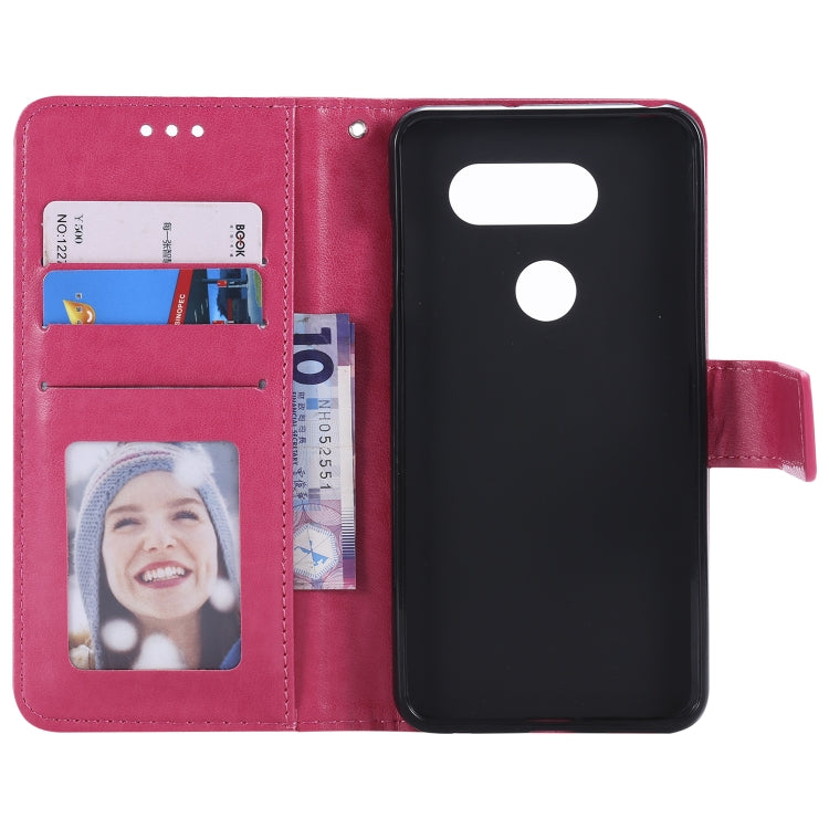 For LG G8s ThinQ Totem Flower Embossed Horizontal Flip TPU + PU Leather Case with Holder & Card Slots & Wallet