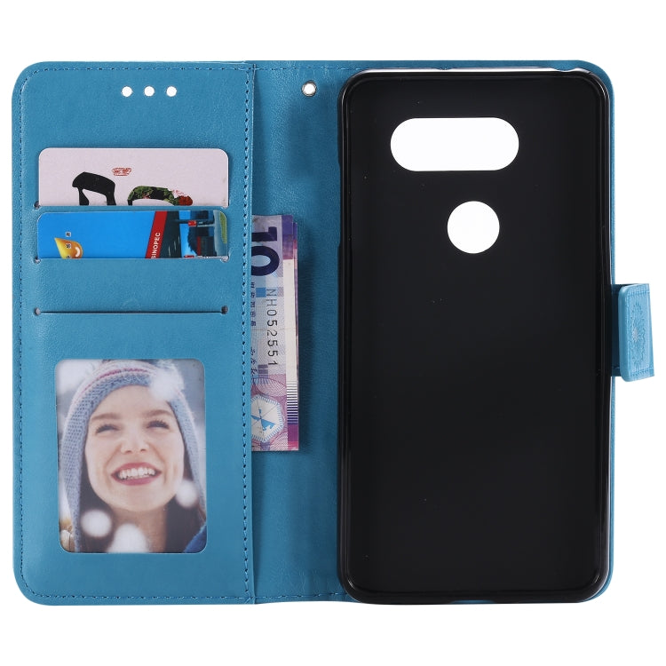 For LG G8s ThinQ Totem Flower Embossed Horizontal Flip TPU + PU Leather Case with Holder & Card Slots & Wallet