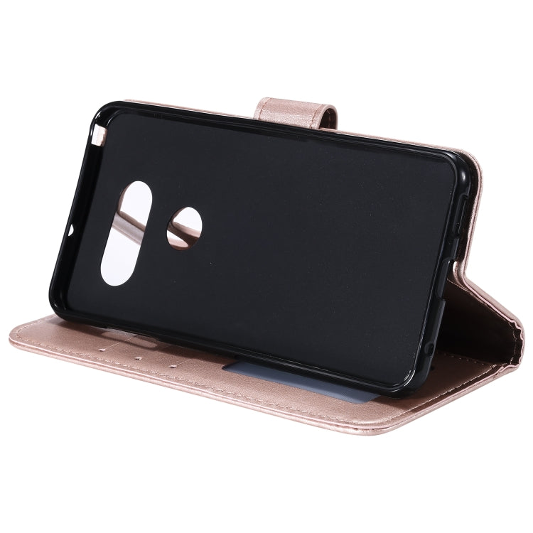 For LG G8s ThinQ Totem Flower Embossed Horizontal Flip TPU + PU Leather Case with Holder & Card Slots & Wallet