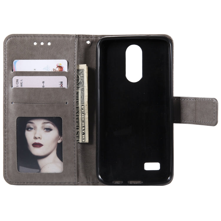 For LG K4 (2017) (US Version) Totem Flower Embossed Horizontal Flip TPU + PU Leather Case with Holder & Card Slots & Wallet