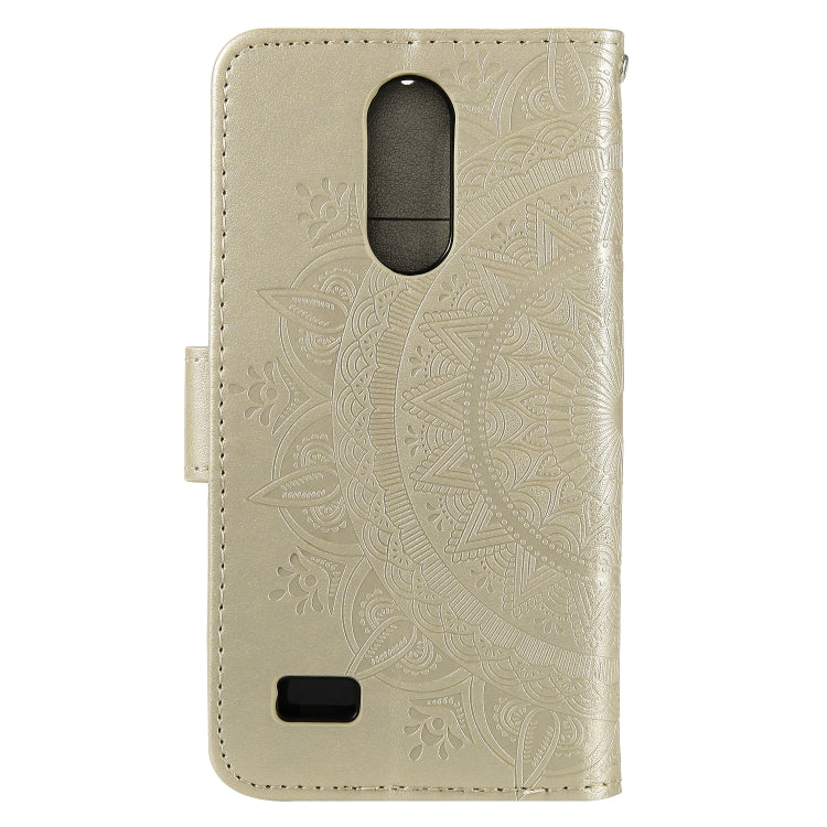 For LG K4 (2017) (US Version) Totem Flower Embossed Horizontal Flip TPU + PU Leather Case with Holder & Card Slots & Wallet