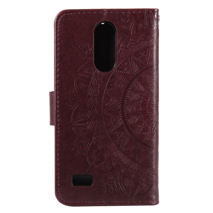 For LG K4 (2017) (US Version) Totem Flower Embossed Horizontal Flip TPU + PU Leather Case with Holder & Card Slots & Wallet