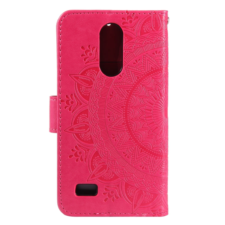 For LG K4 (2017) (US Version) Totem Flower Embossed Horizontal Flip TPU + PU Leather Case with Holder & Card Slots & Wallet