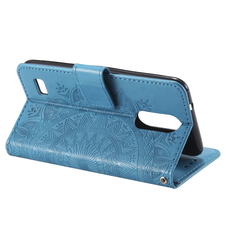 For LG K4 (2017) (US Version) Totem Flower Embossed Horizontal Flip TPU + PU Leather Case with Holder & Card Slots & Wallet