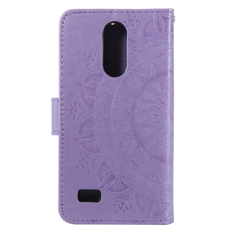 For LG K4 (2017) (US Version) Totem Flower Embossed Horizontal Flip TPU + PU Leather Case with Holder & Card Slots & Wallet