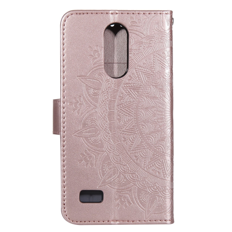 For LG K4 (2017) (US Version) Totem Flower Embossed Horizontal Flip TPU + PU Leather Case with Holder & Card Slots & Wallet