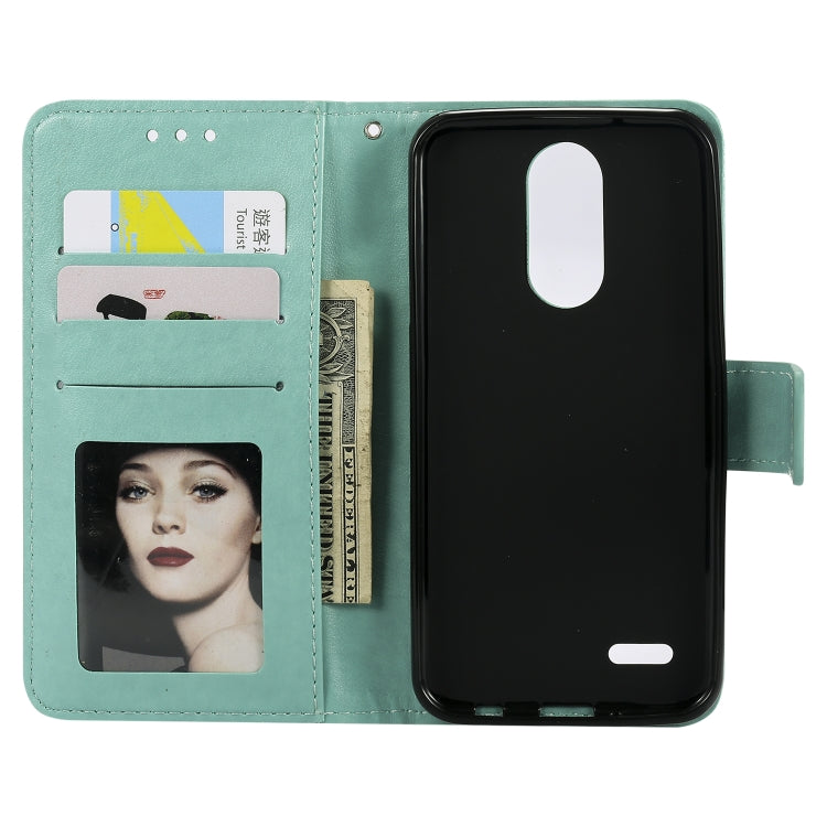 For LG K8 (2017) (EU Version) Totem Flower Embossed Horizontal Flip TPU + PU Leather Case with Holder & Card Slots & Wallet