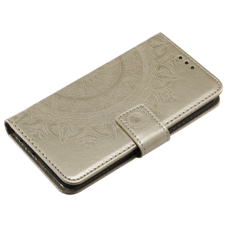 For LG K8 (2017) (EU Version) Totem Flower Embossed Horizontal Flip TPU + PU Leather Case with Holder & Card Slots & Wallet