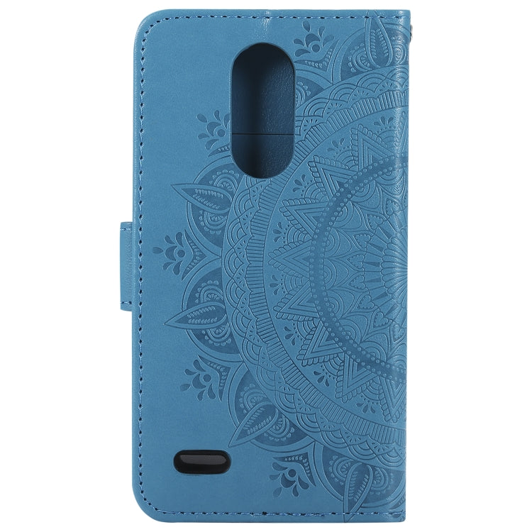 For LG K8 (2017) (EU Version) Totem Flower Embossed Horizontal Flip TPU + PU Leather Case with Holder & Card Slots & Wallet