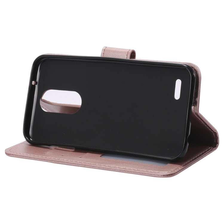 For LG K8 (2017) (EU Version) Totem Flower Embossed Horizontal Flip TPU + PU Leather Case with Holder & Card Slots & Wallet