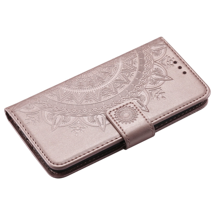 For LG K8 (2017) (EU Version) Totem Flower Embossed Horizontal Flip TPU + PU Leather Case with Holder & Card Slots & Wallet