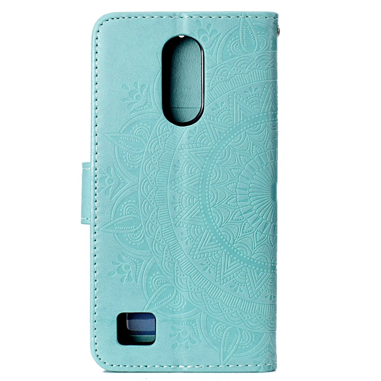 For LG K10 (2017) (EU / US Version)  Totem Flower Embossed Horizontal Flip TPU + PU Leather Case with Holder & Card Slots & Wallet