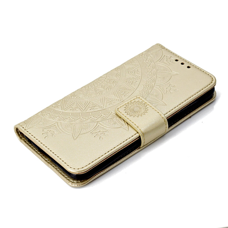 For LG K10 (2017) (EU / US Version)  Totem Flower Embossed Horizontal Flip TPU + PU Leather Case with Holder & Card Slots & Wallet