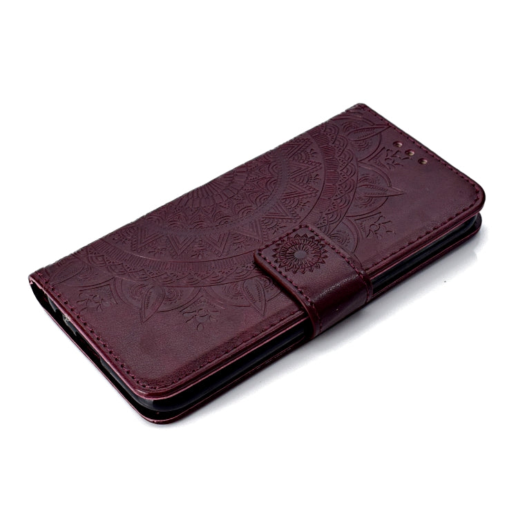 For LG K10 (2017) (EU / US Version)  Totem Flower Embossed Horizontal Flip TPU + PU Leather Case with Holder & Card Slots & Wallet