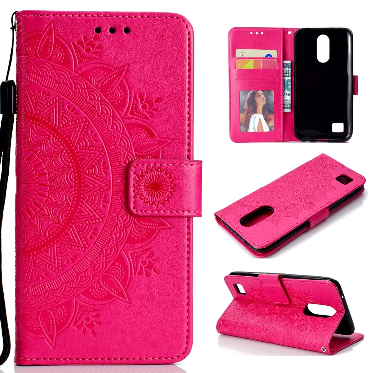 For LG K10 (2017) (EU / US Version)  Totem Flower Embossed Horizontal Flip TPU + PU Leather Case with Holder & Card Slots & Wallet