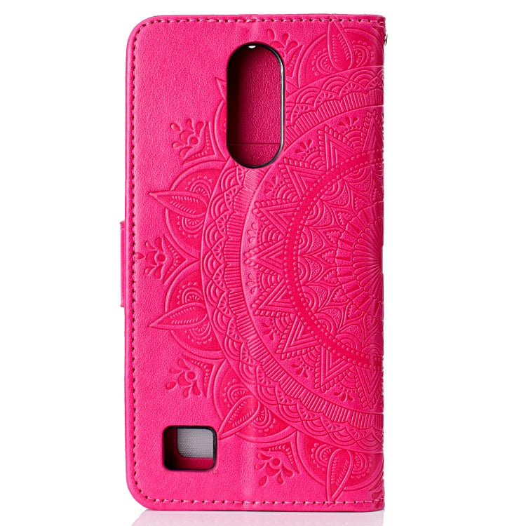 For LG K10 (2017) (EU / US Version)  Totem Flower Embossed Horizontal Flip TPU + PU Leather Case with Holder & Card Slots & Wallet