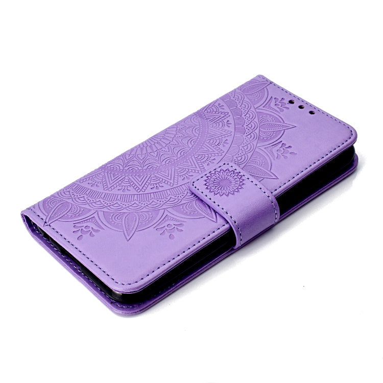 For LG K10 (2017) (EU / US Version)  Totem Flower Embossed Horizontal Flip TPU + PU Leather Case with Holder & Card Slots & Wallet