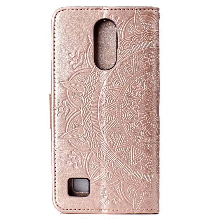 For LG K10 (2017) (EU / US Version)  Totem Flower Embossed Horizontal Flip TPU + PU Leather Case with Holder & Card Slots & Wallet